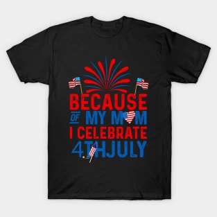 Design '4th July Mom Patriotic America Celebrate Quote' on Women's T-Shirt